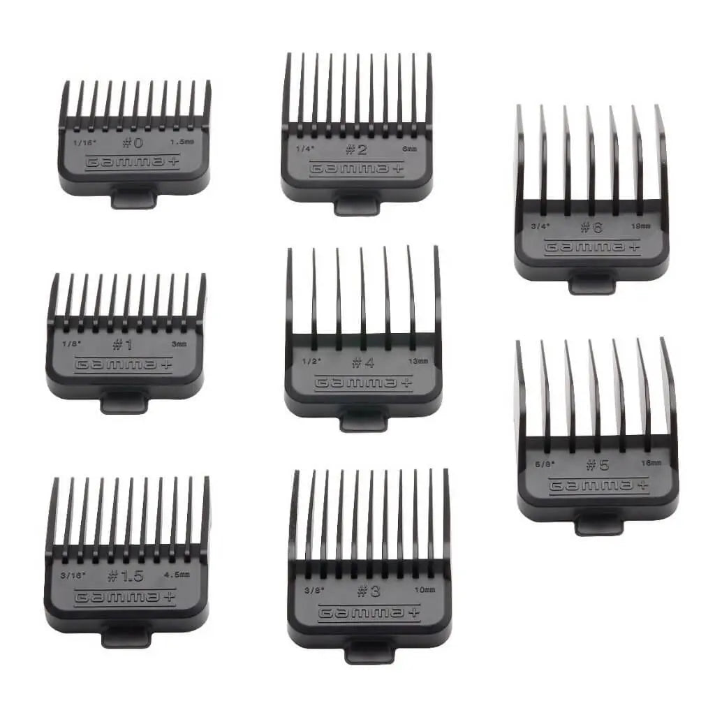 Gamma+ Stylecraft Double Magnetic Guards- Black - BUYBARBER.COM