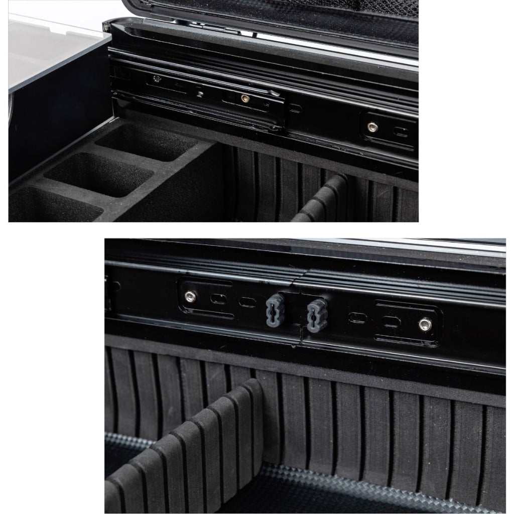 6 Clipper Professional Barber Portable Travel Case with Easy Slide Clipper Tray