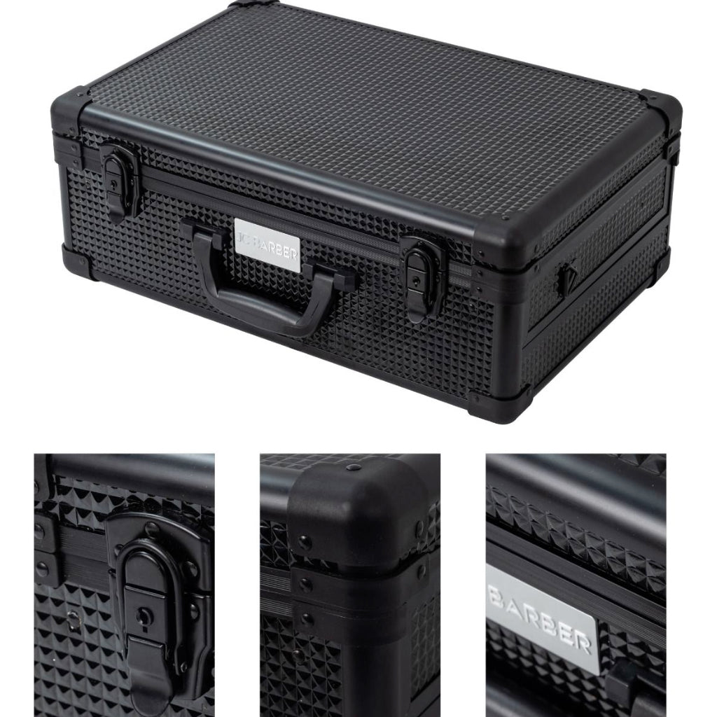 6 Clipper Professional Barber Portable Travel Case with Easy Slide Clipper Tray