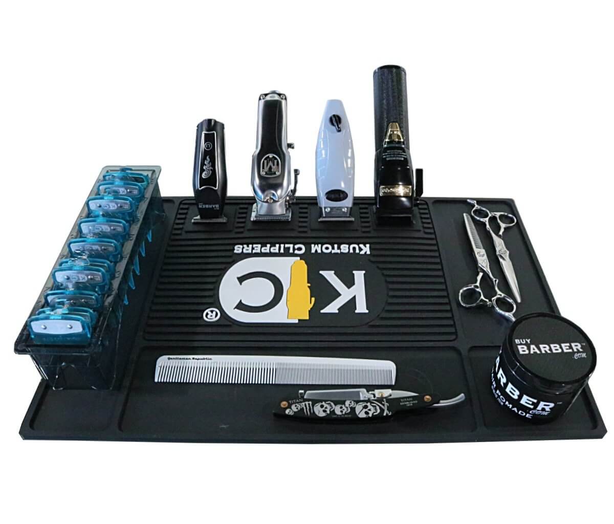 Kustom Clippers X-Large Magnetic Barber Station Mat - BUYBARBER.COM