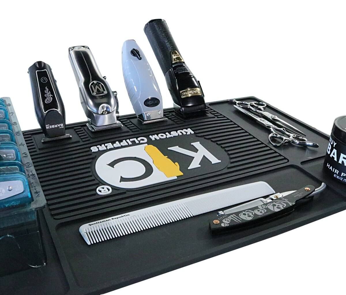 Kustom Clippers X-Large Magnetic Barber Station Mat - BUYBARBER.COM
