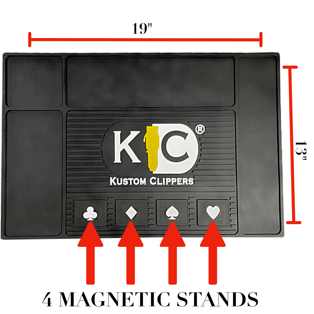 Kustom Clippers X-Large Magnetic Barber Station Mat - BUYBARBER.COM
