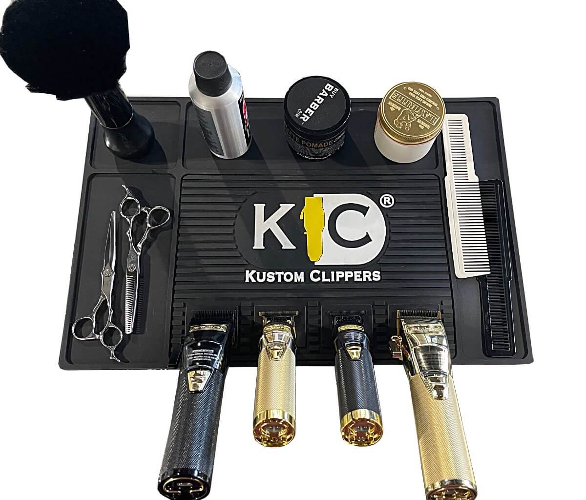 Kustom Clippers X-Large Magnetic Barber Station Mat - BUYBARBER.COM