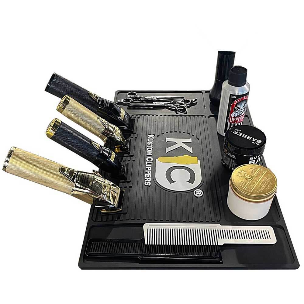 Kustom Clippers X-Large Magnetic Barber Station Mat - BUYBARBER.COM