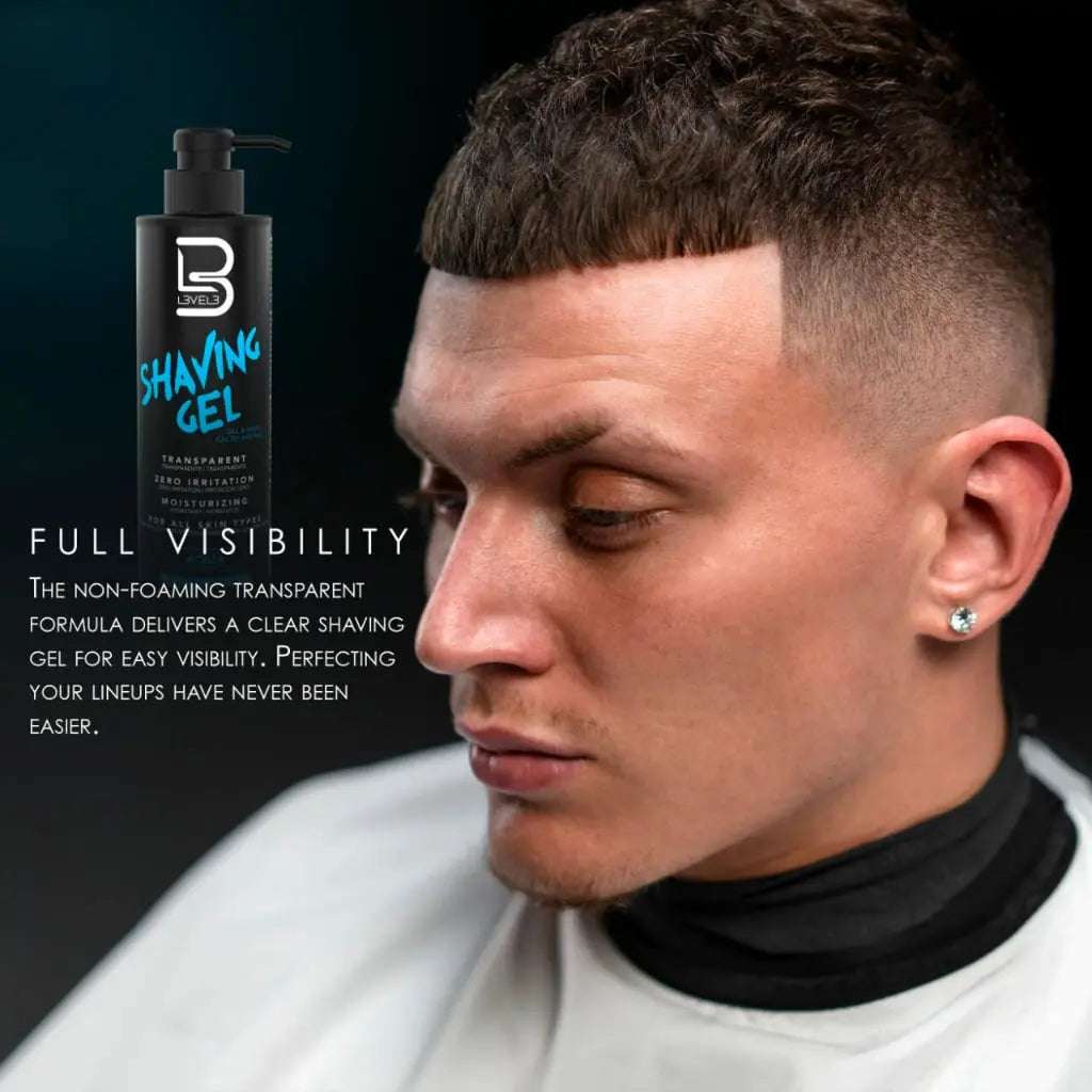 Level 3 Ultra Clear Shaving Gel - Ice - BUYBARBER.COM
