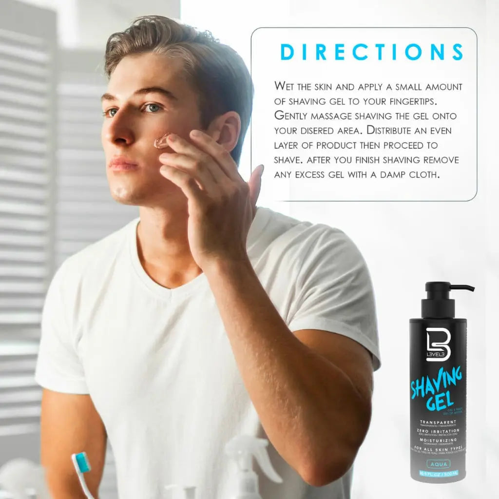 Level 3 Ultra Clear Shaving Gel - Ice - BUYBARBER.COM