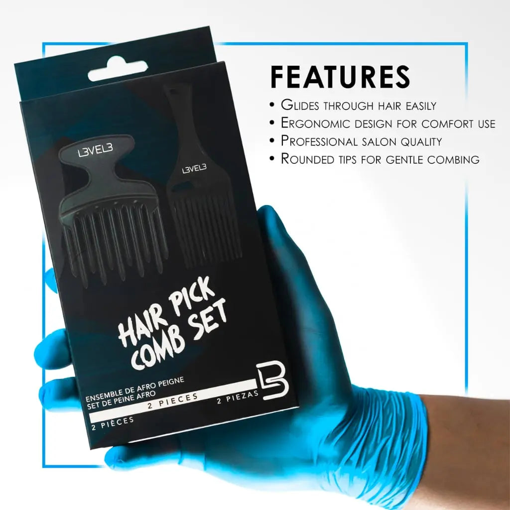 Level 3 Hair PIck Comb Set | Shop Buy Barber