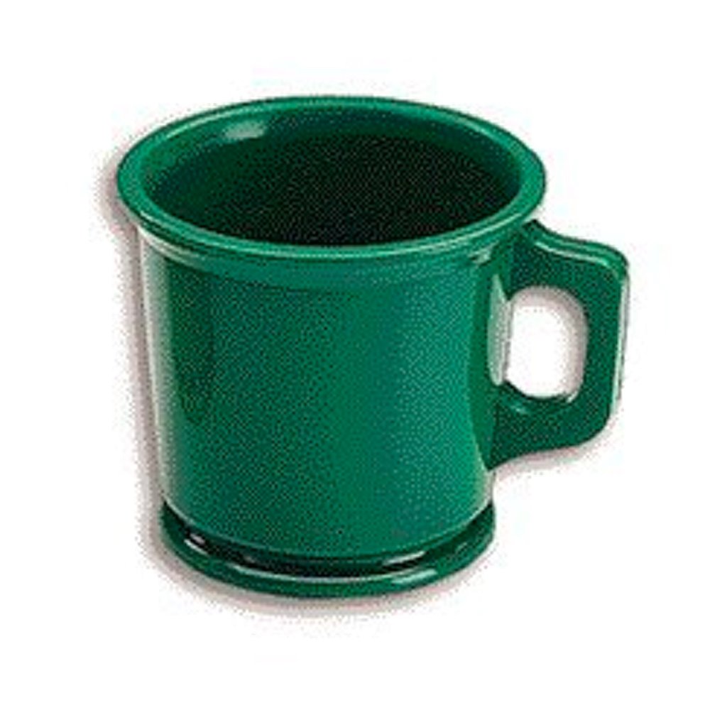 Rubber Shaving Mug Green Unbreakable - BUYBARBER.COM