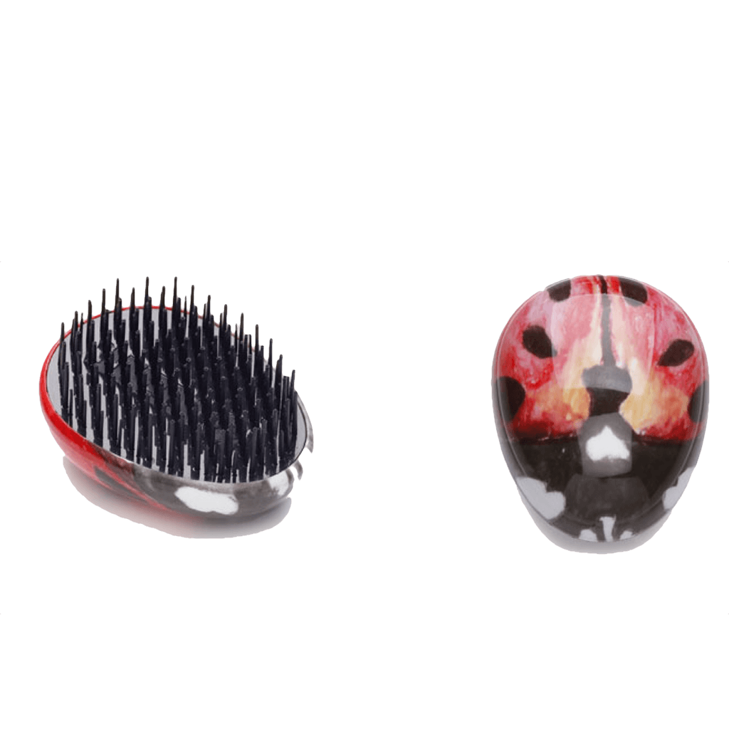 Kent Brushes Travel Pebble Brush Ladybug - BUYBARBER.COM