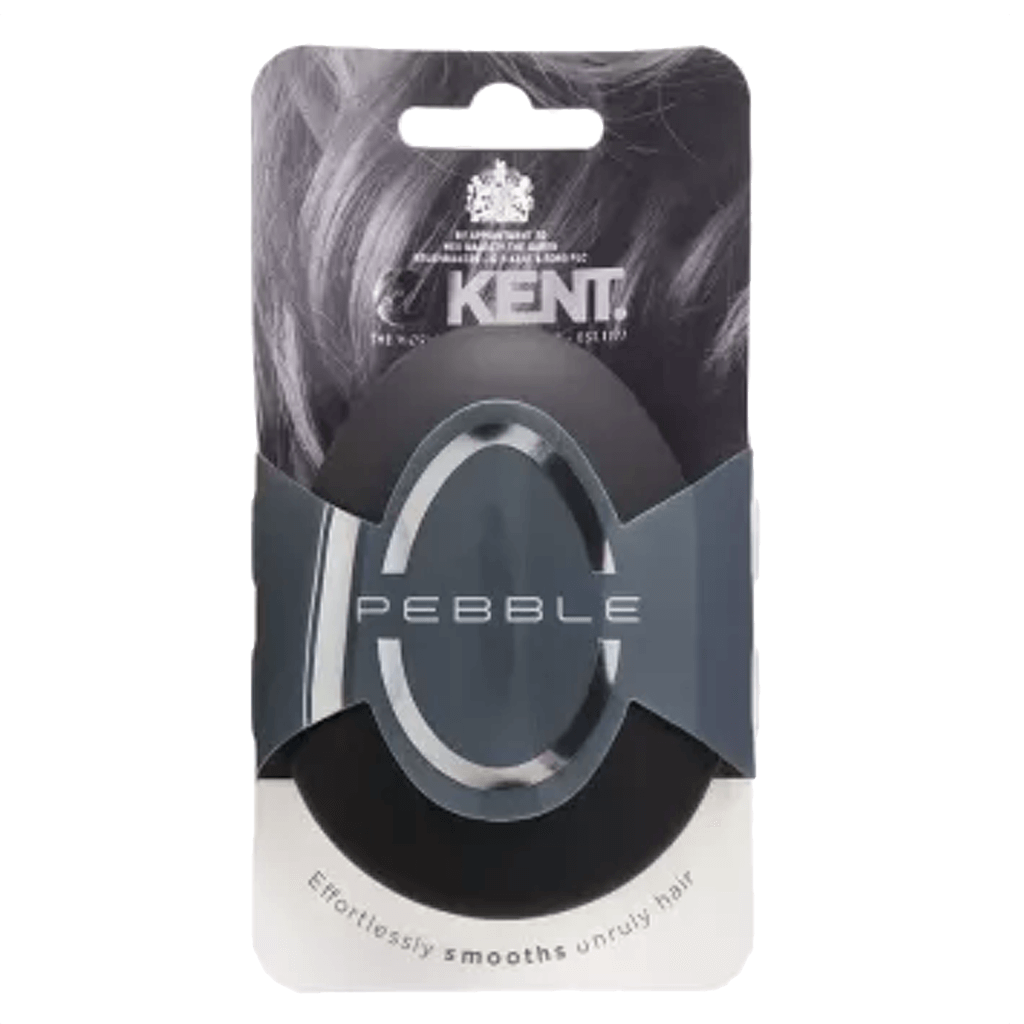 Kent Brushes Travel Pebble Brush Matte Black - BUYBARBER.COM