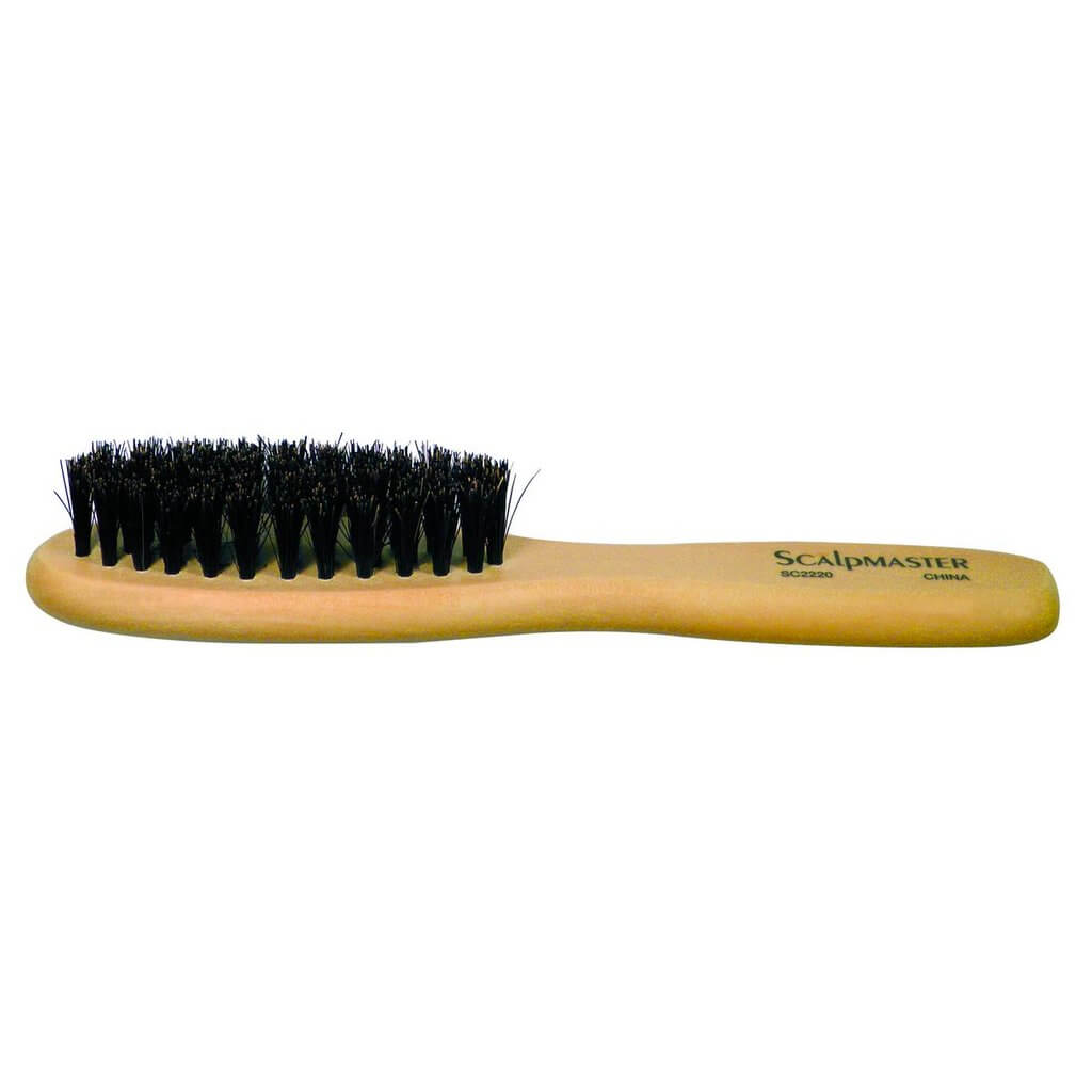 100% Boar Bristle Beard Brush - 4 Row - BUYBARBER.COM
