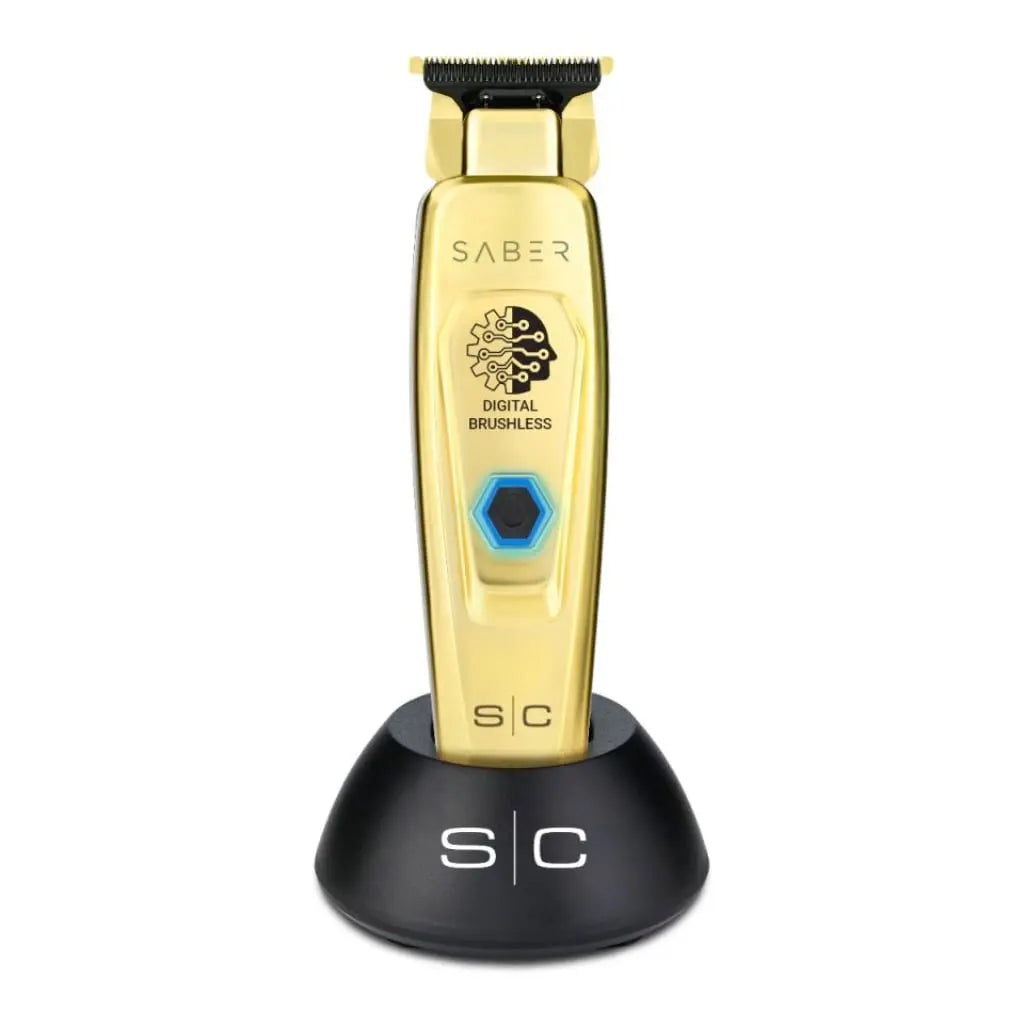 Saber - Professional Full Metal Body Digital Brushless Motor Cordless Hair Trimmer - BUYBARBER.COM