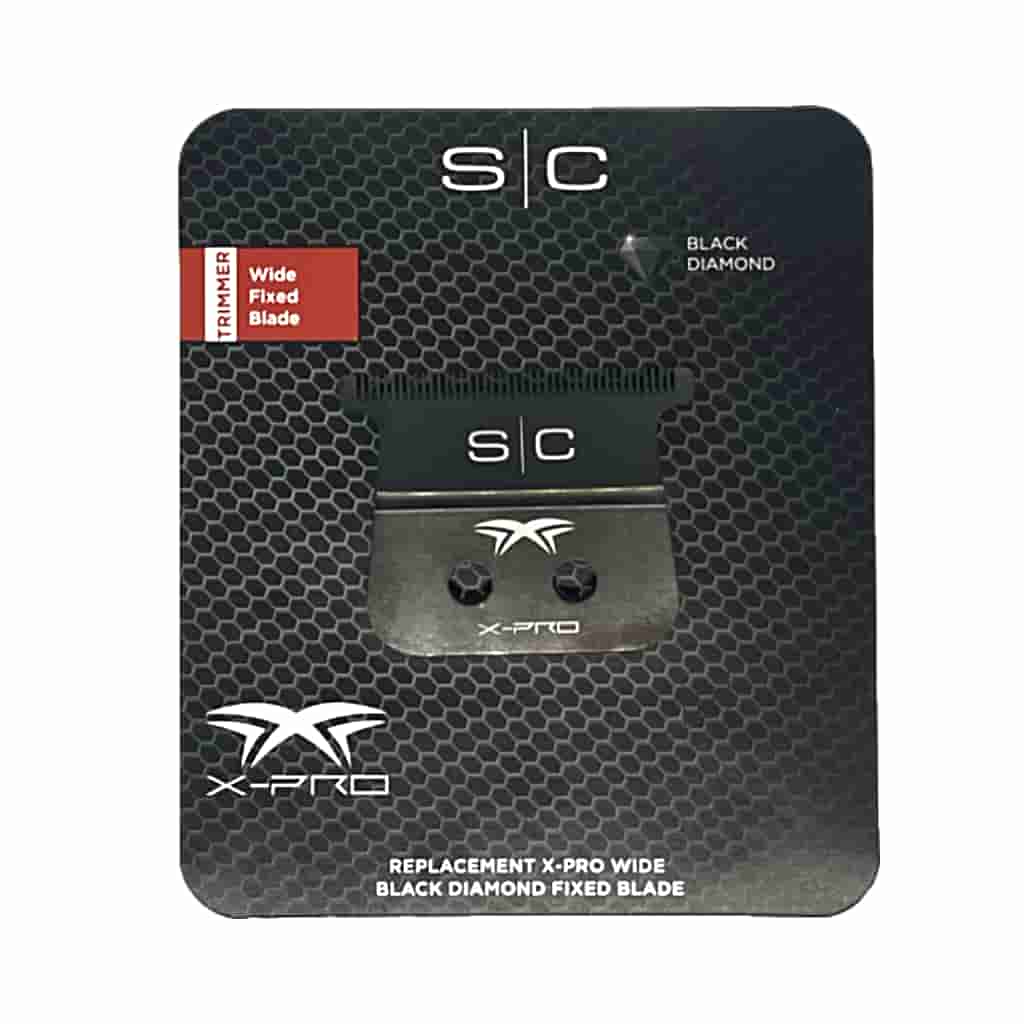 Replacement Fixed Blade Black Diamond Carbon DLC X-PRO Wide Hair Trimer Blade - BUYBARBER.COM