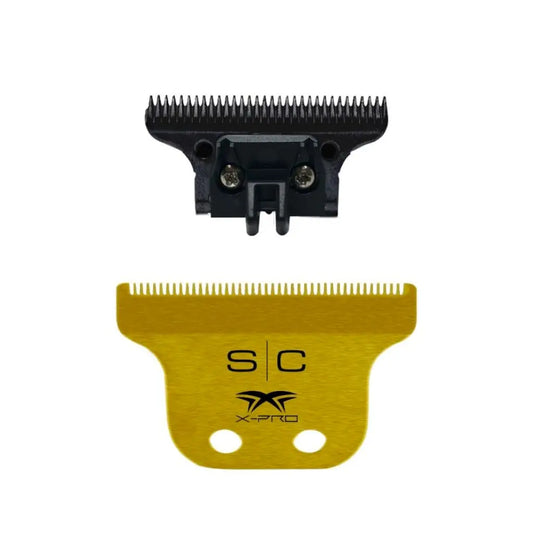Classic Gold X-Pro Fixed Trimmer Blade w/ DLC Deep Tooth Cutter Shop BuyBarber