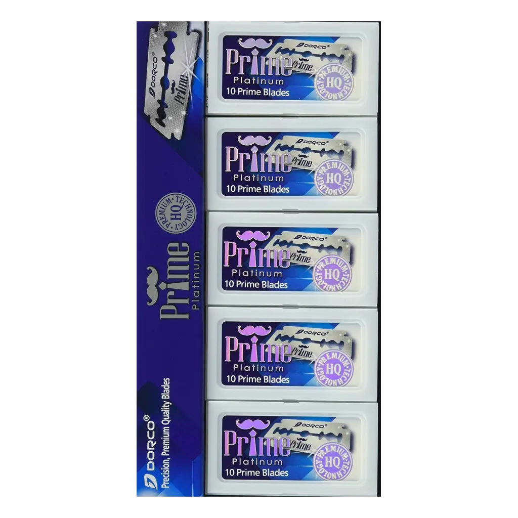 Dorco Prime Platinum Double Edge Razor Blades 100pk - BUYBARBER.COM