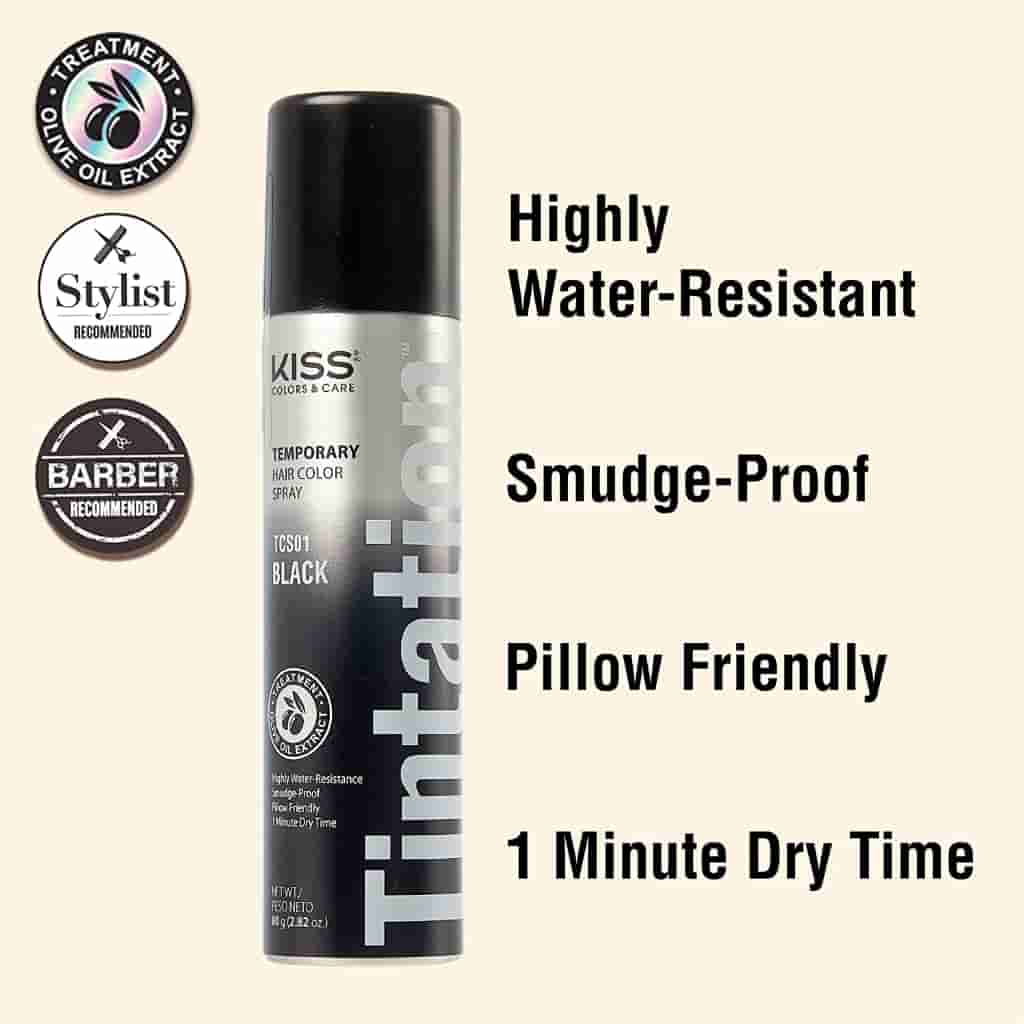 Tintation By Kiss Black Color Spray For Enhancement Kiss