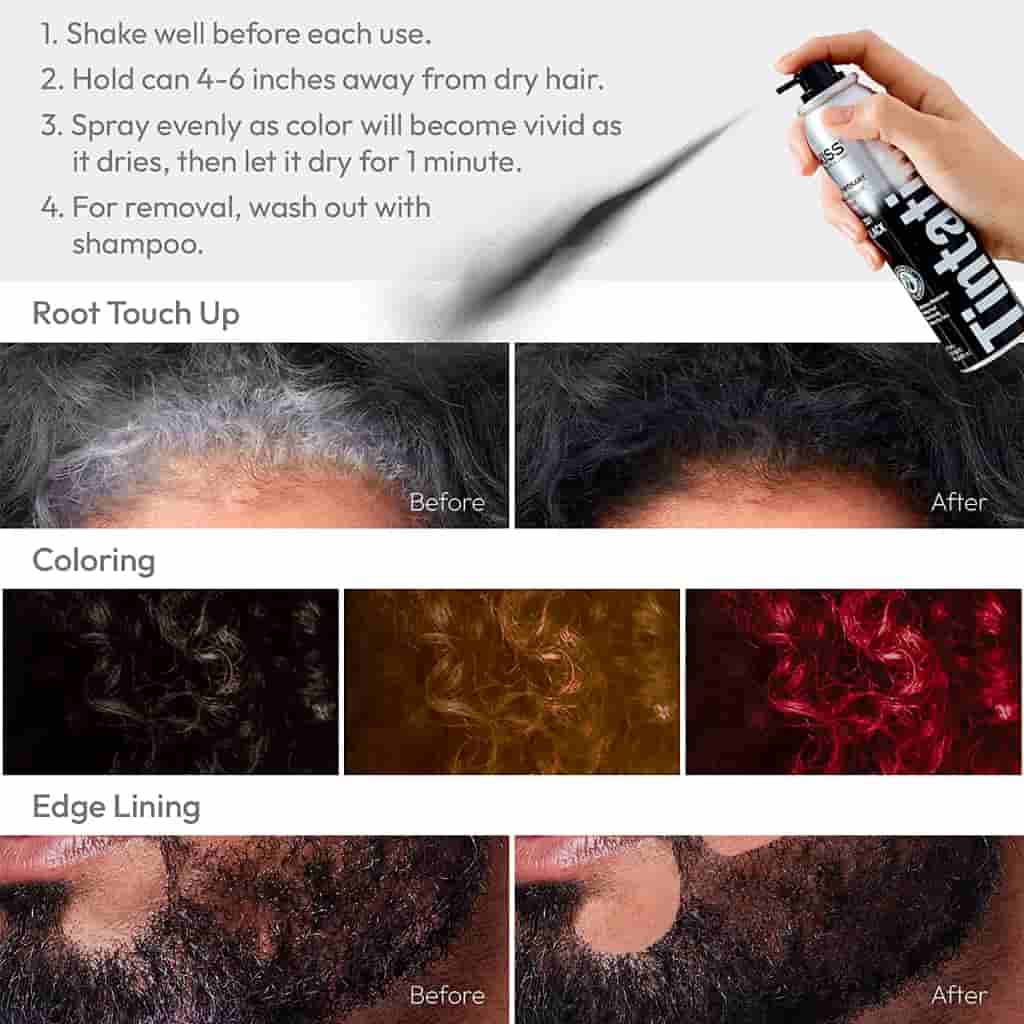 Tintation By Kiss Black Color Spray For Enhancement Kiss