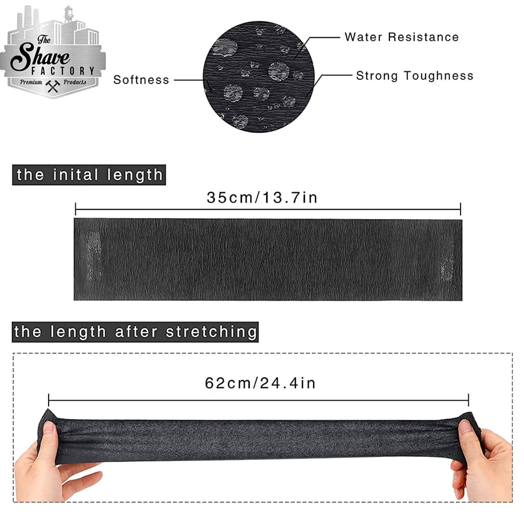 Neck Strips 500 Strips - 5 Roll Pack - Black