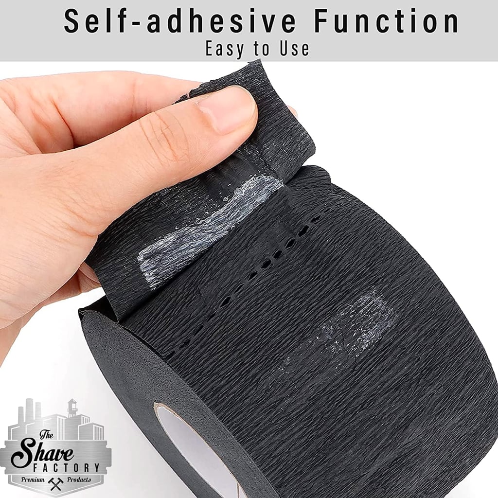 Neck Strips 500 Strips - 5 Roll Pack - Black