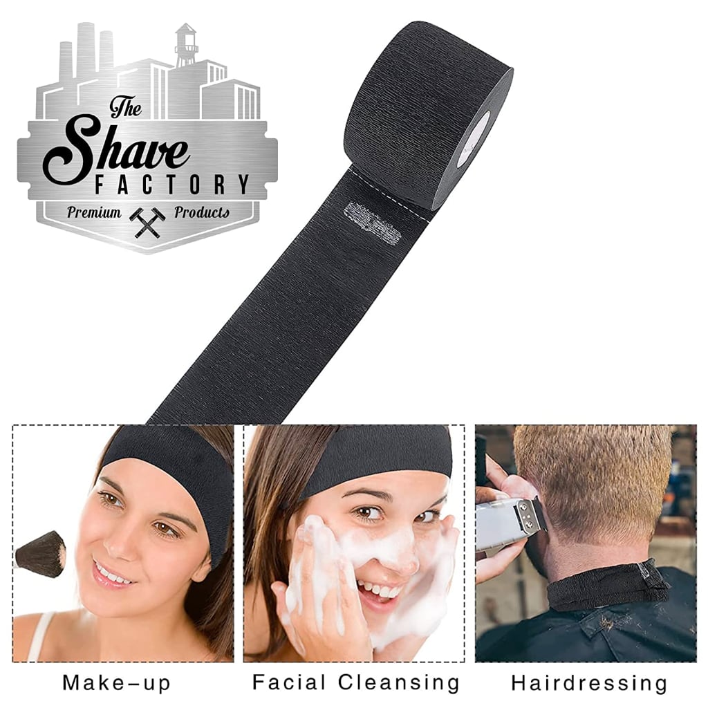 Neck Strips 500 Strips - 5 Roll Pack - Black