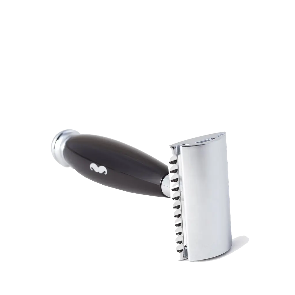 Safety Razor Closed Comb Black- Hand Made in Germany - BUYBARBER.COM