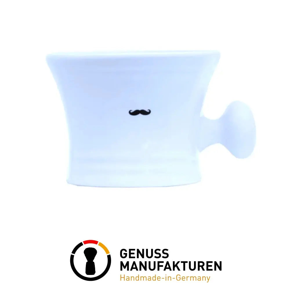 Shaving Mug - Porcelain White - BUYBARBER.COM