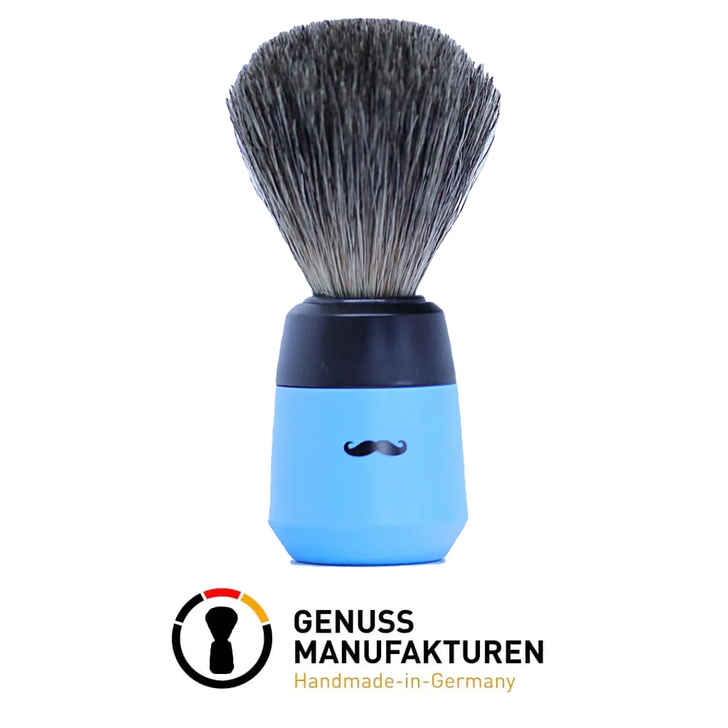 Art Collection Shaving Brush- Pure Badger-Blue BUYBARBER.COM