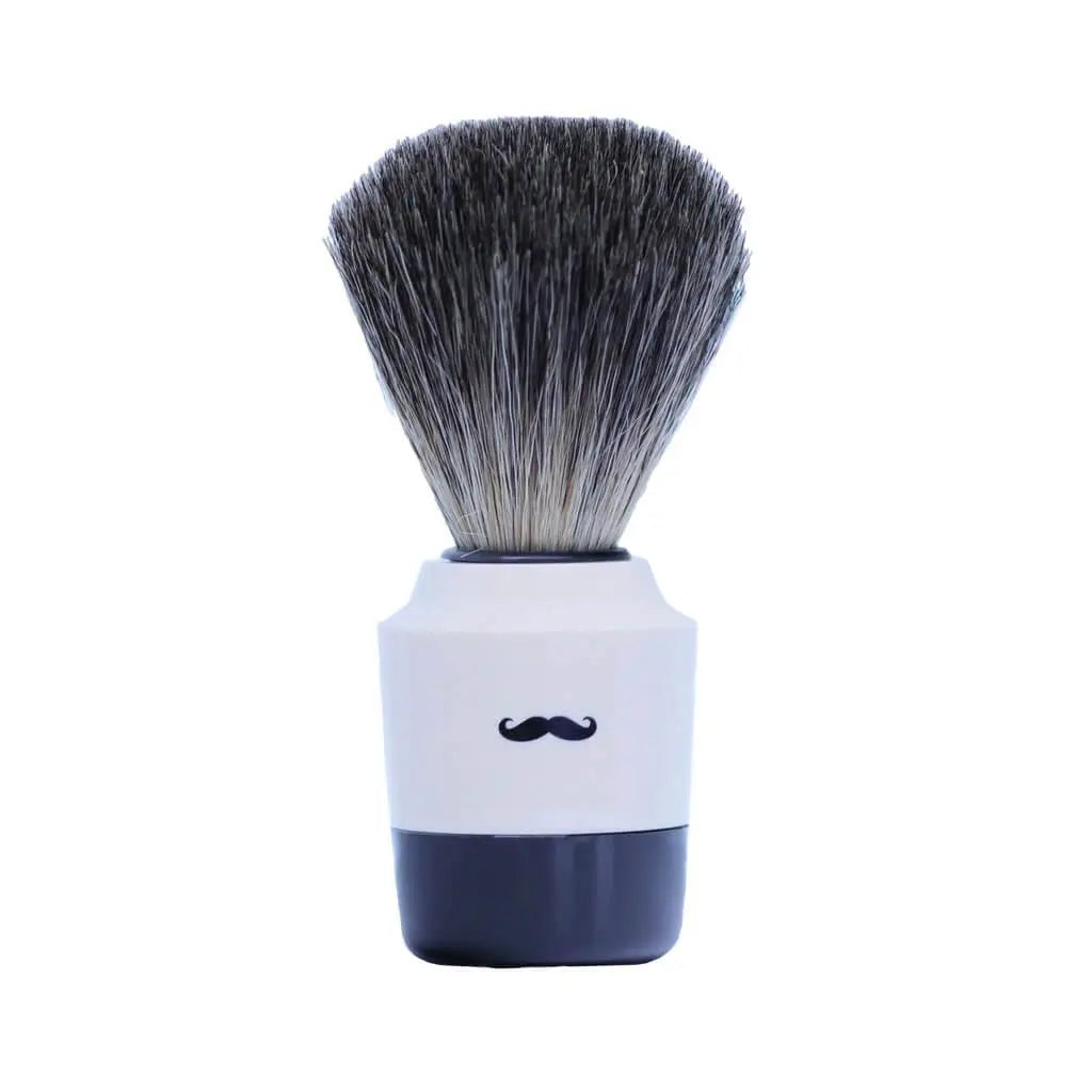 Art Collection Shaving Brush- Pure Badger-White- 21mm - BUYBARBER.COM