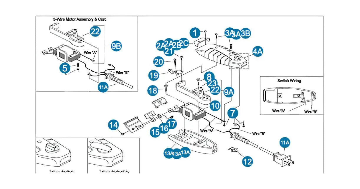 Andis T-Outliner Replacement Parts - BUYBARBER.COM