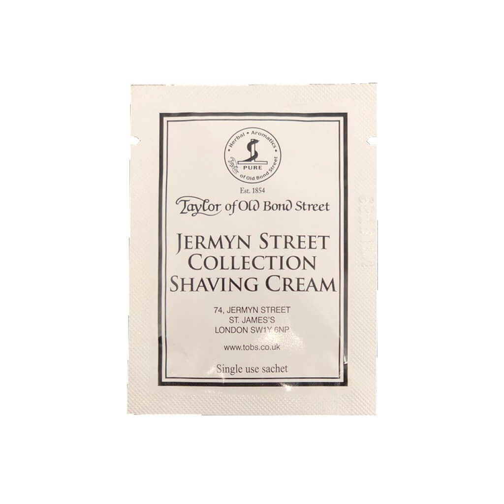 Jermyn Street Shaving Cream Sachet 5ml/.17fl oz - BUYBARBER.COM