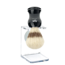 HJM Stand For Shaving Brush Clear - BUYBARBER.COM