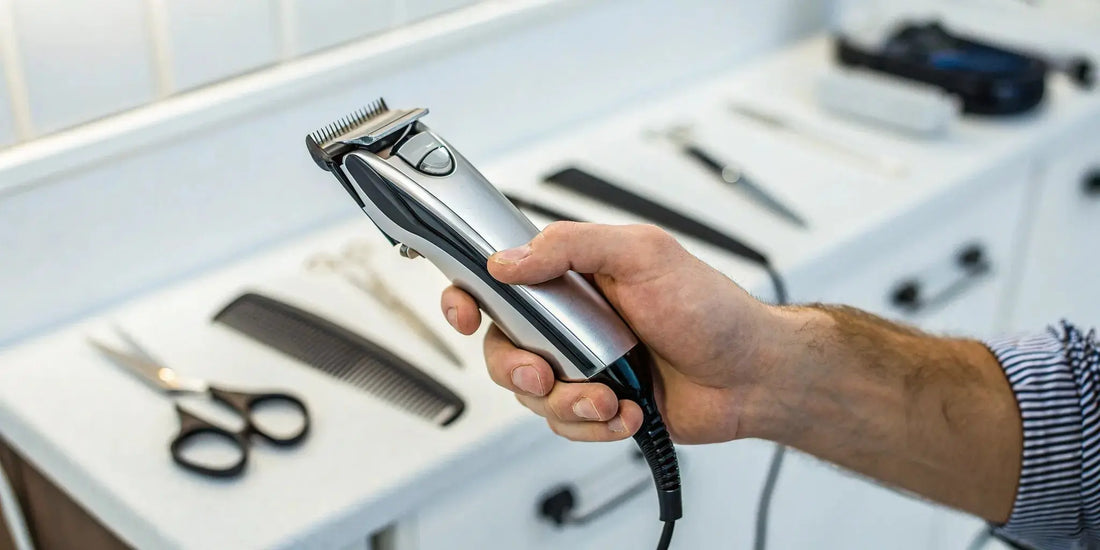 One of the best corded beard trimmers for professional barbers.
