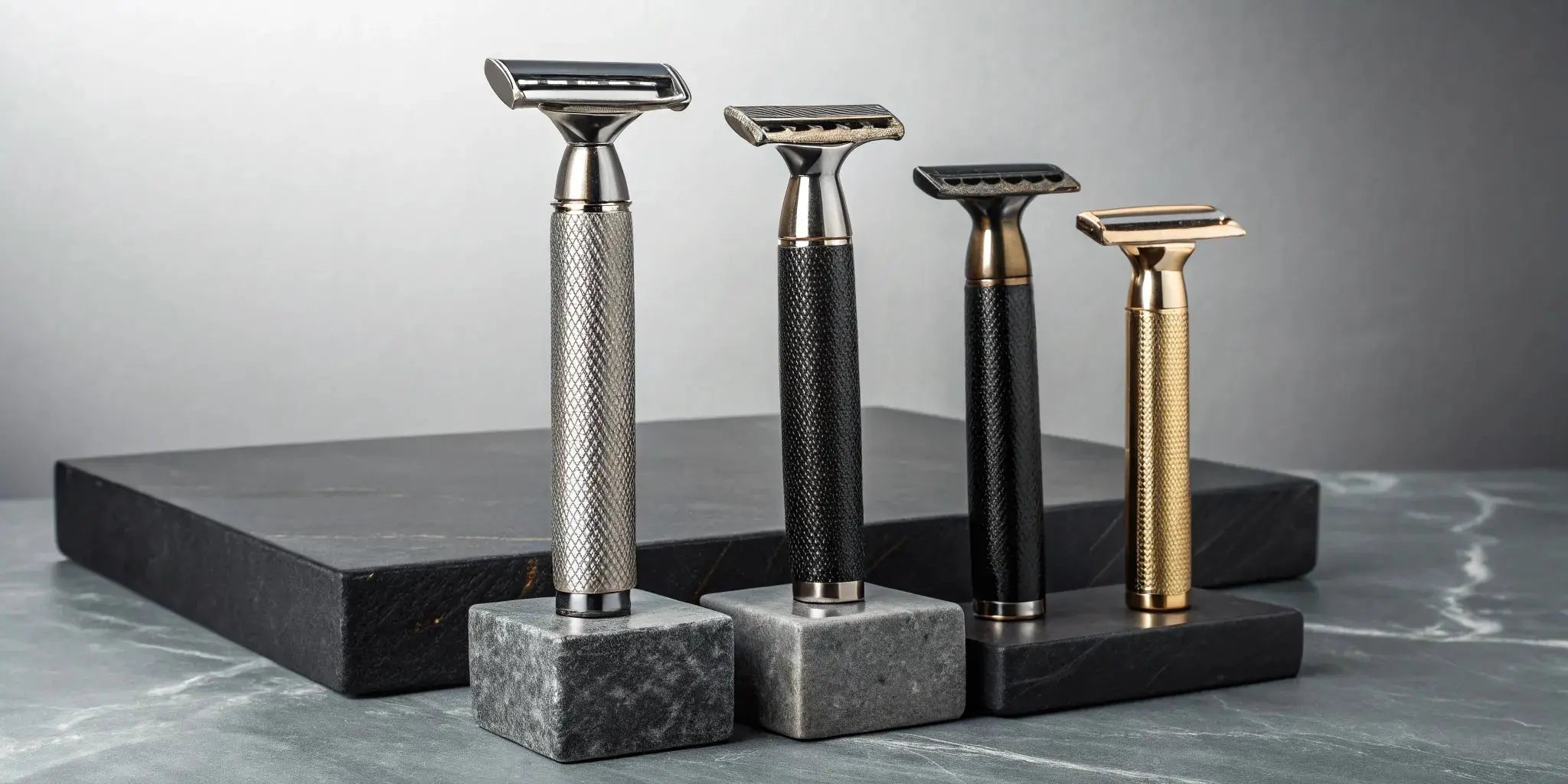 A collection of professional barber foil shavers available for wholesale purchase.