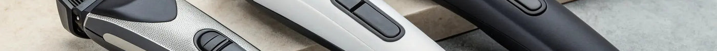 Professional cordless hair clippers for barbers.