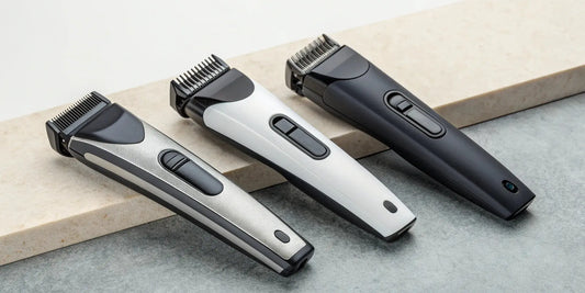 Professional cordless hair clippers for barbers.