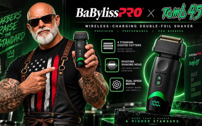 BaBylissPRO Tomb45 Shaver: New Wireless Double-Foil Power for Barbers