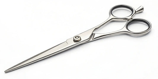 Kamisori swivel shears with ergonomic handles for professional hairstylists.