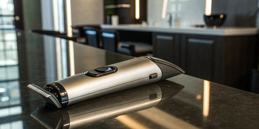 The Andis beSPOKE cordless trimmer, a professional tool with a sleek design and ergonomic grip.