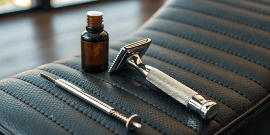 A new Andis Slimline Pro blade with oil and a tool for a simple replacement.