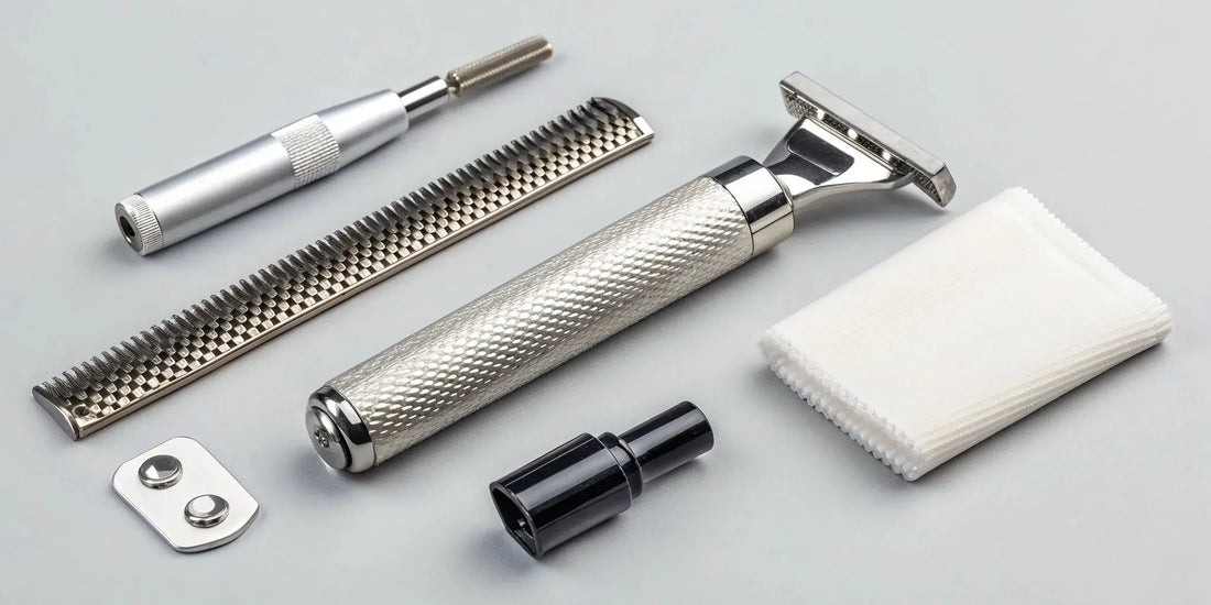 BaByliss Silver FX trimmer with a new replacement blade ready for installation.