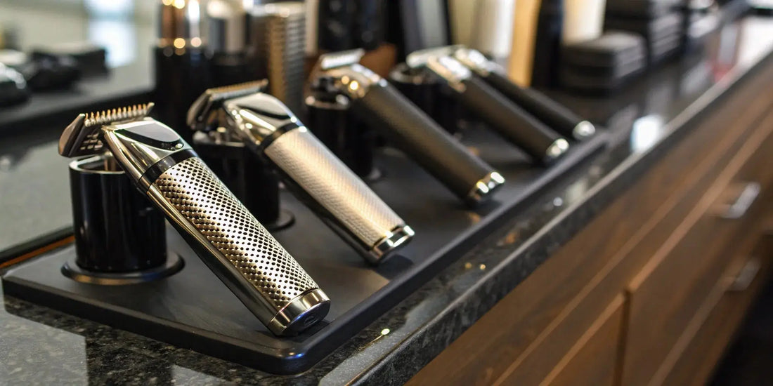 A collection of BaByliss trimmers highlighting the key differences between each blade.