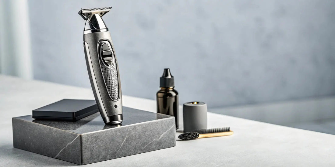 An Andis T-Outliner trimmer with accessories, ready to buy online for professional precision.