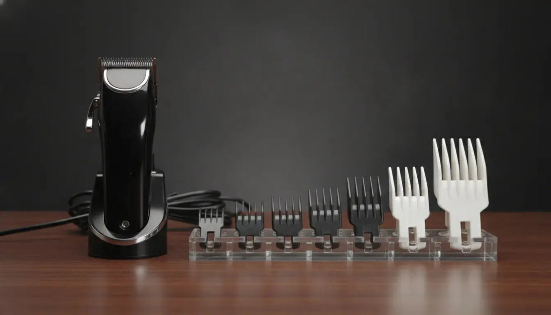 Professional clipper and organized clipper guard sizes