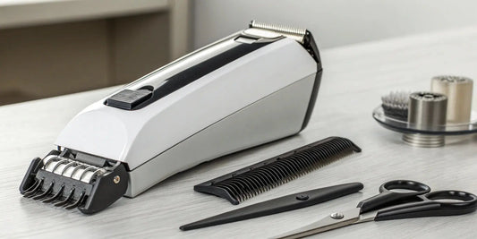 A professional split end trimming machine for removing damaged hair.