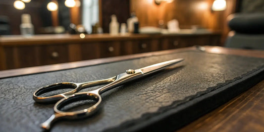 Handcrafted Hikari Japanese shears with an ergonomic design for professional stylists.