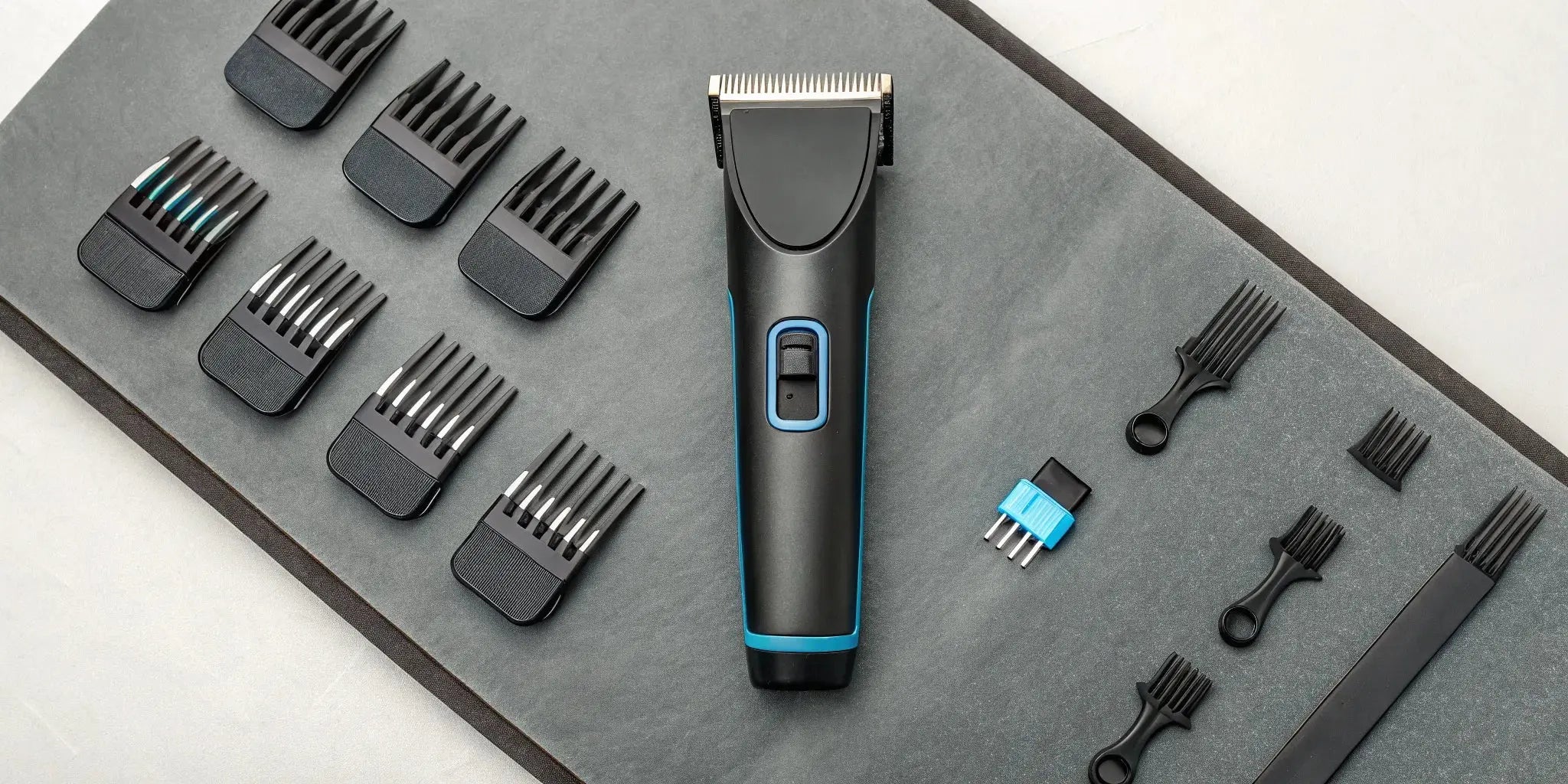 A custom modular clipper kit with interchangeable parts and accessories.
