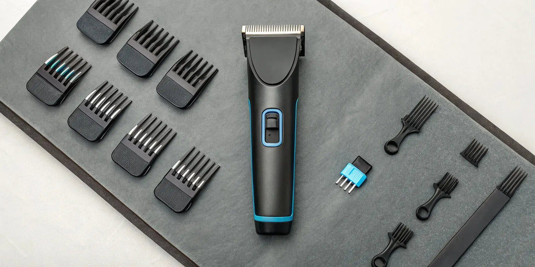 A custom modular clipper kit with interchangeable parts and accessories.