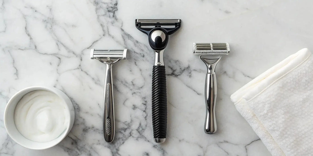 Comparing different types of razor blade shavers for the perfect shave.