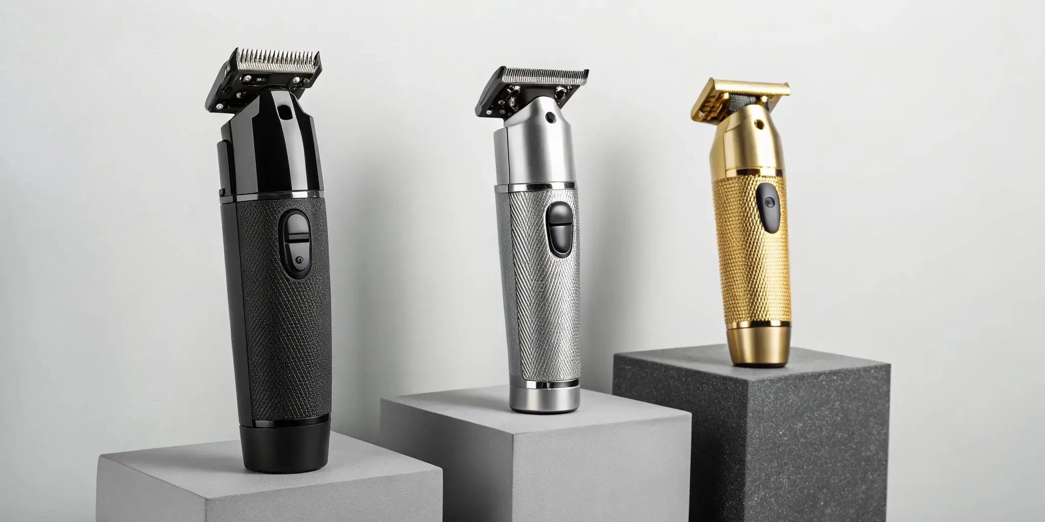 Three professional shavers for creating perfect skin fades.