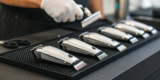 A chart of detachable clipper blades comparing the different sizes and types available.